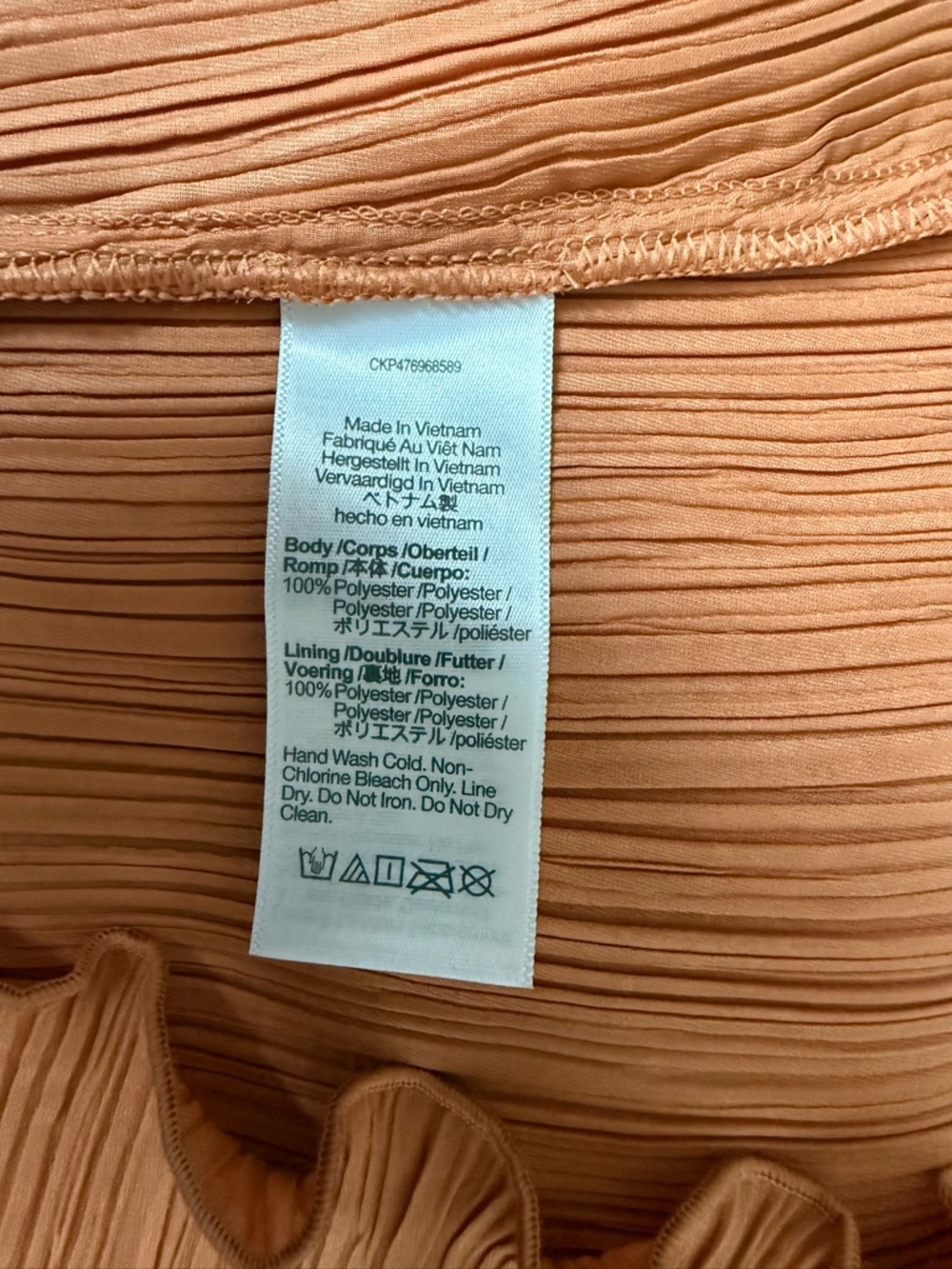 Madewell‎ The Goldie Dress in Plissé Sunset Haze 2 - Picture 5 of 7